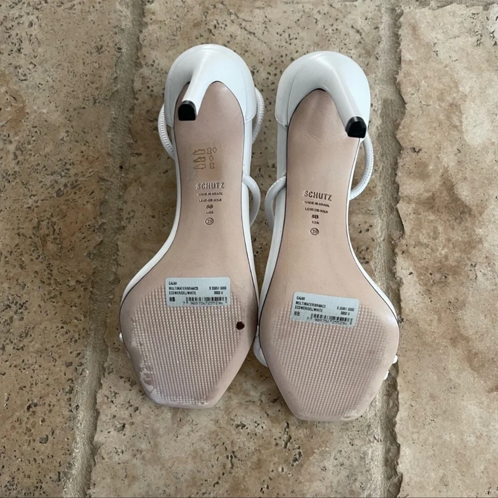 Schutz Gaiah Heel in White - Picture 7 of 7